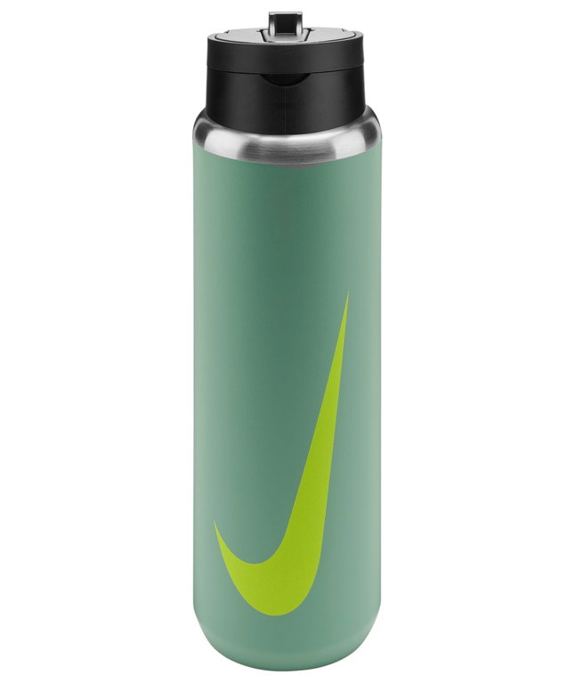 Nike Trinkflasche Recharge Straw Bottle Edelstahl grün 709ml